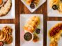 tacos placed on a table in a latin food new york restaurant