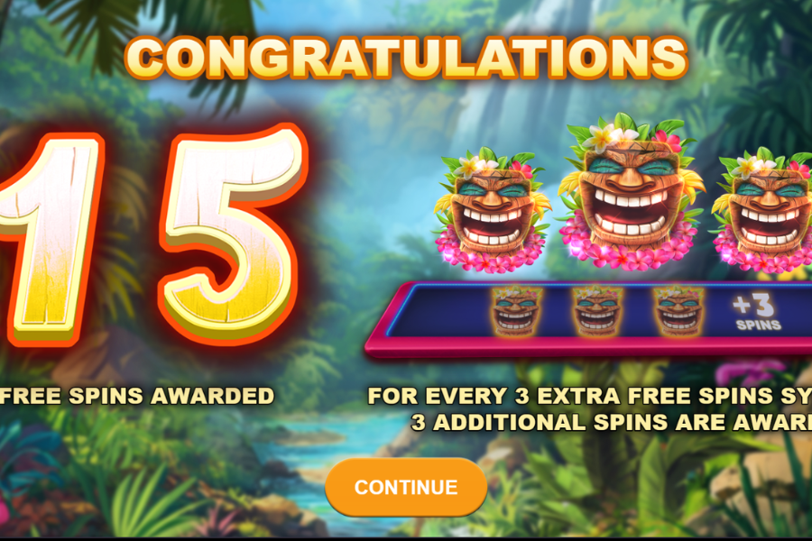 Aloha Juicy 7s 15 Free Spins bonus rounds
