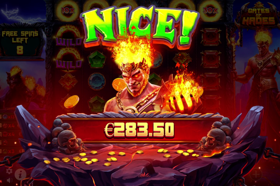 Gates of Hades nice win on free spins