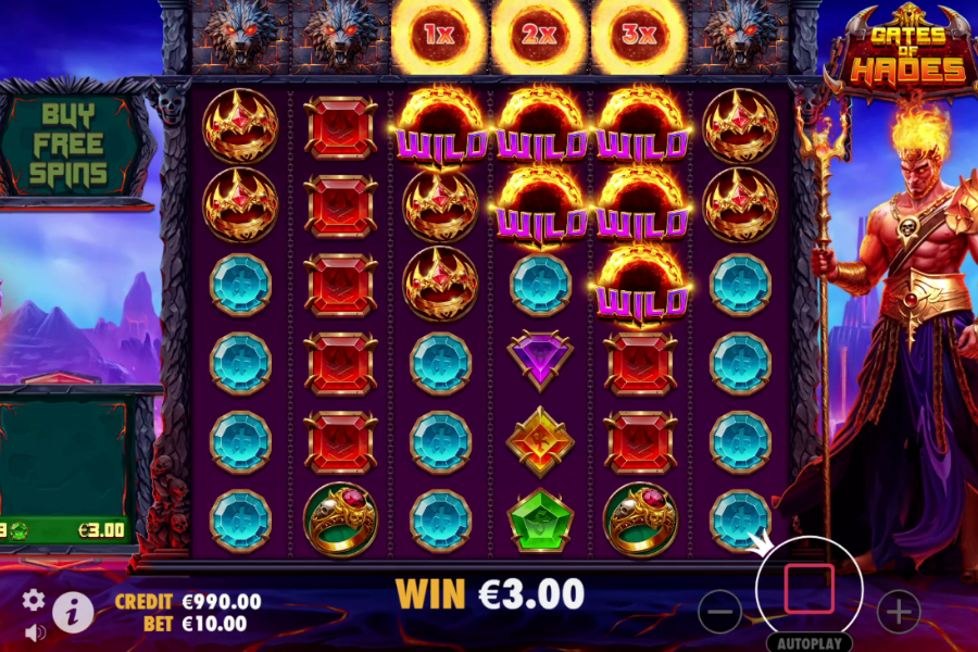 Gates of Hades wilds and multipliers stacking