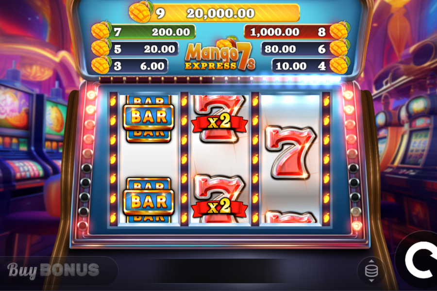 Mango Express 7s base game screenshot