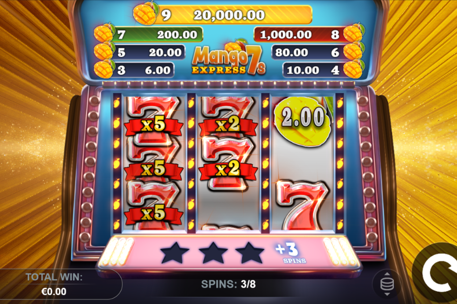 Mango Express 7s free spins mode