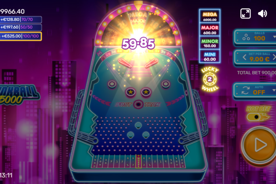 Plinkball 5000 Screenshot mini jackpot win