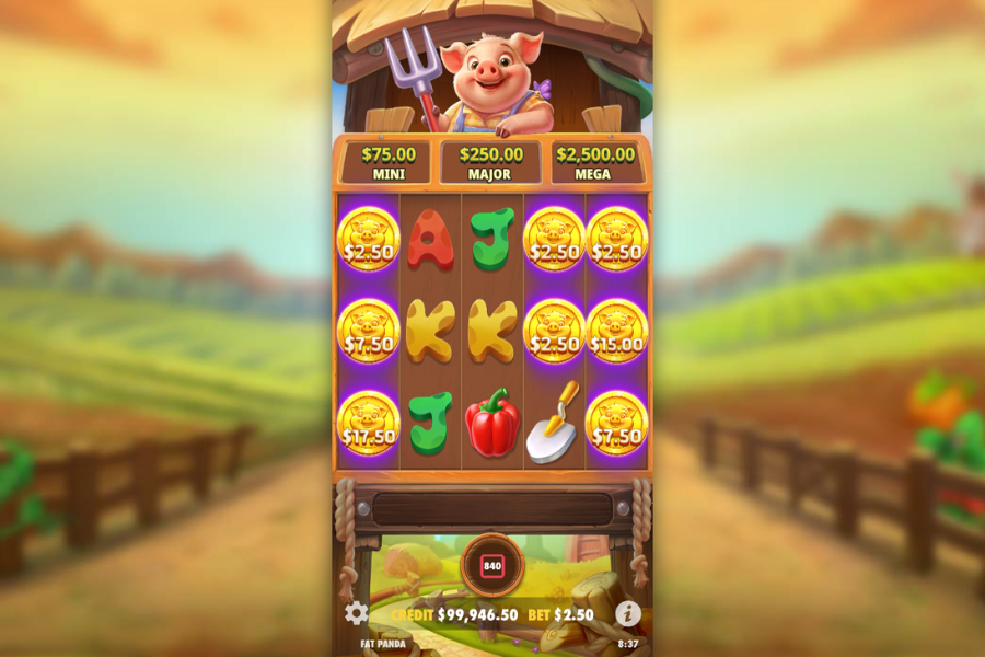 Pig Farm money respin feature screenshot