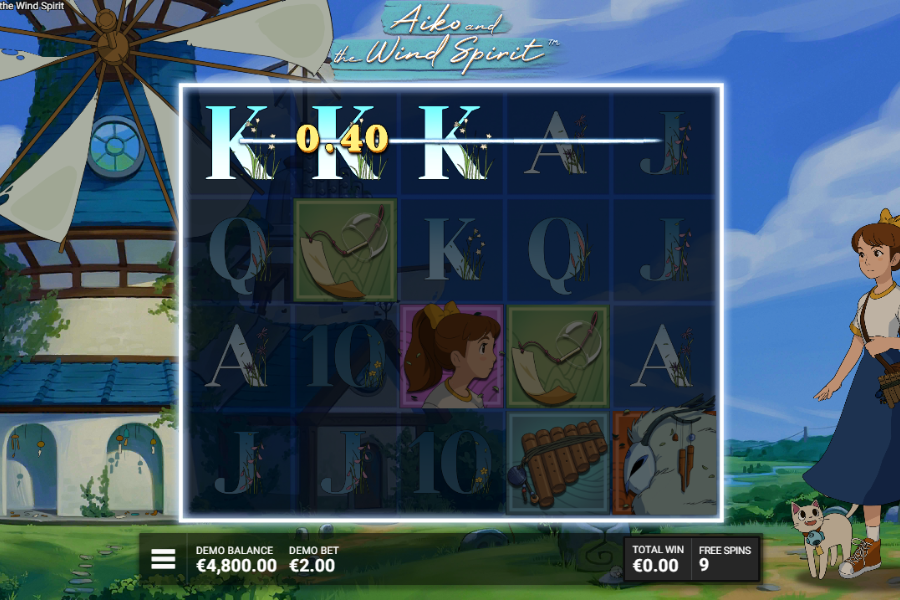 Aiko and the Wind Spirit whispering winds bonus round screenshot