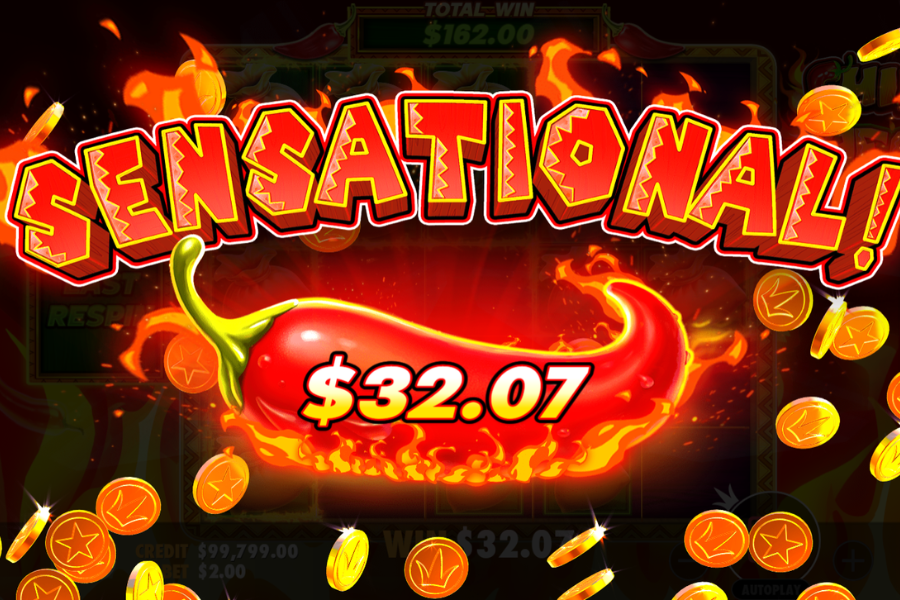 Chilli Heat Spicy Spins sensational win screenshot