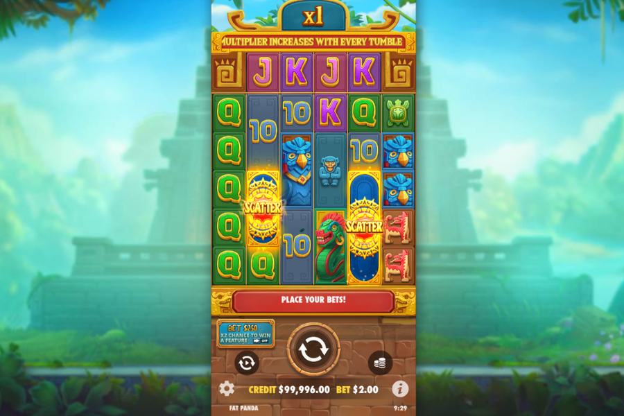 Fortune of Aztec base game with scatters screenshot