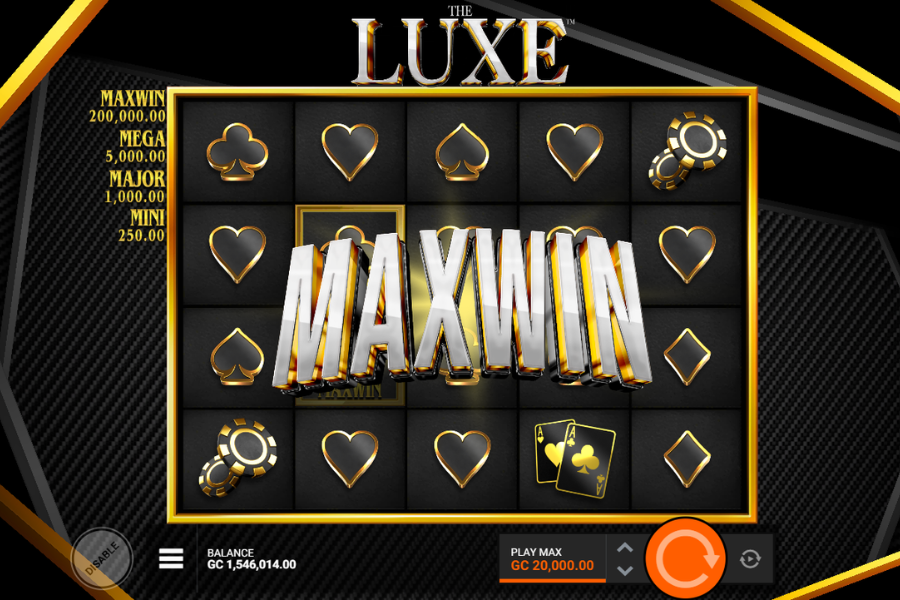 The Luxe Max Win 20000x screenshot