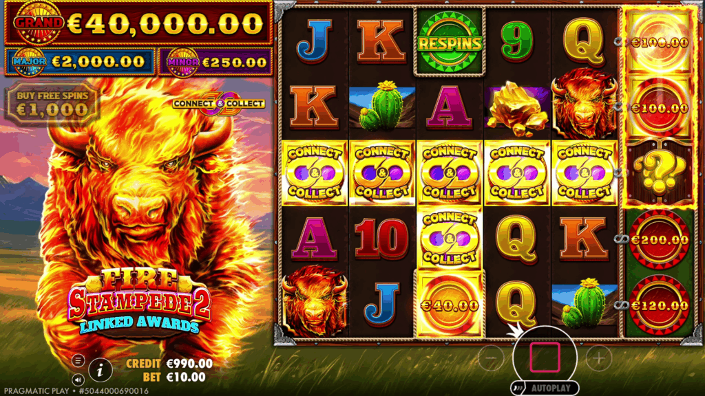 Fire Stampede 2_1920x1080_Land a chain of Connect & Collect symbols