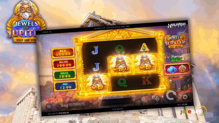 Jewels of Jupiter Hold and Win — Spin Like a God