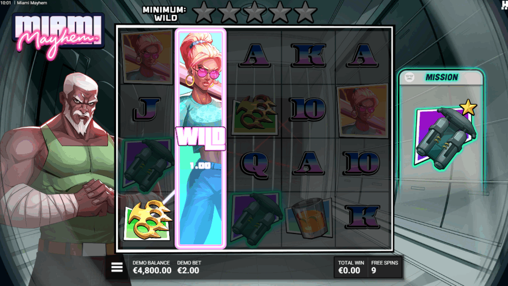 Miami Mayhem Screenshot Wild in Bonus Game