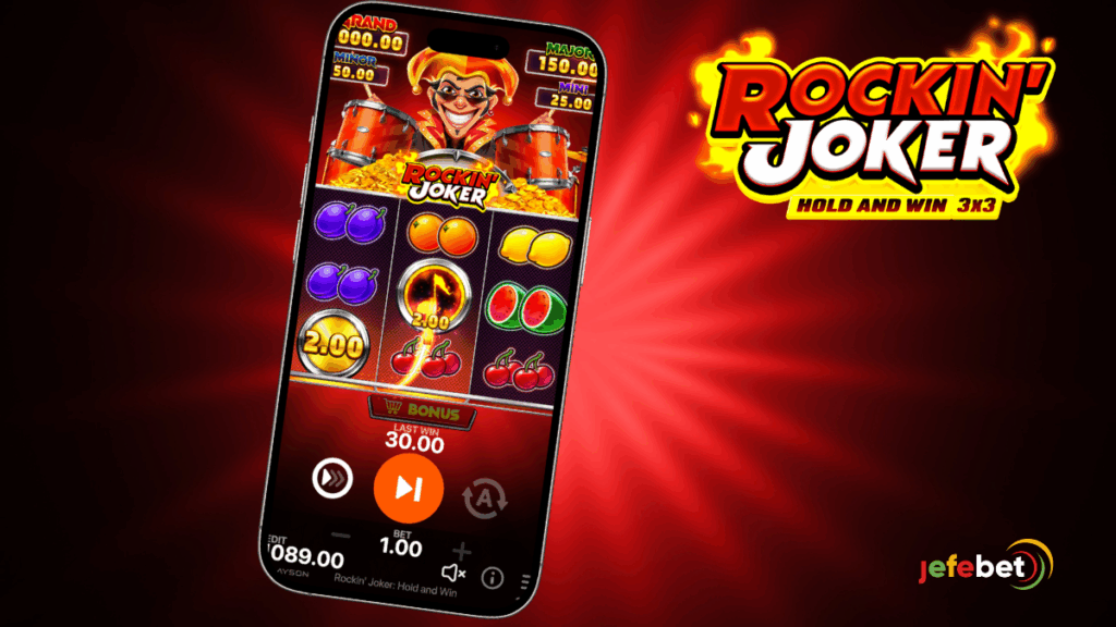 Rockin' Joker Hold and Win Main Game Screenshot