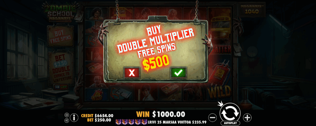 Zombie School Megaways basegame_multiper_22
