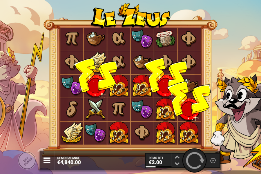 Le Zeus Free Spins screenshot