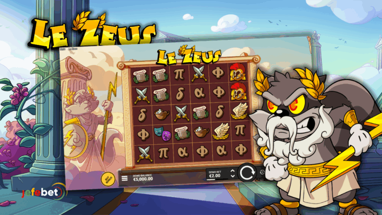 Le Zeus — Mustaches, Mayhem, and Mystery Symbols