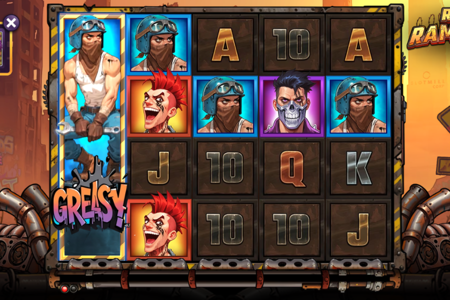 Reel Rampage Screenshot of Locked in Premium Symbols