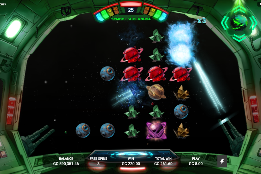 Raider Riches screenshot symbol supernova