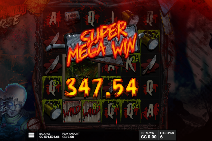 The Wildwood Curse Slot Screenshot of Super Mega Win